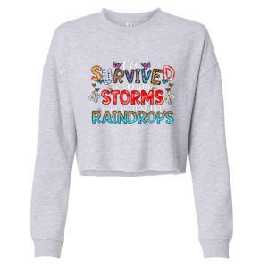 IVe Survived Too Many Storms To Be Bothered By Raindrops Cropped Pullover Crew