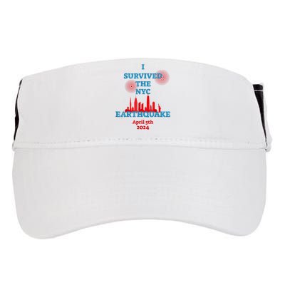 I Survived The Nyc Earthquake 2024 Adult Drive Performance Visor