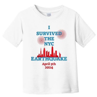 I Survived The Nyc Earthquake 2024 Toddler T-Shirt