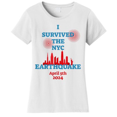 I Survived The Nyc Earthquake 2024 Women's T-Shirt