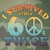 I Survived The Sixties 60s Twice Legacy Tie Dye Trucker Hat