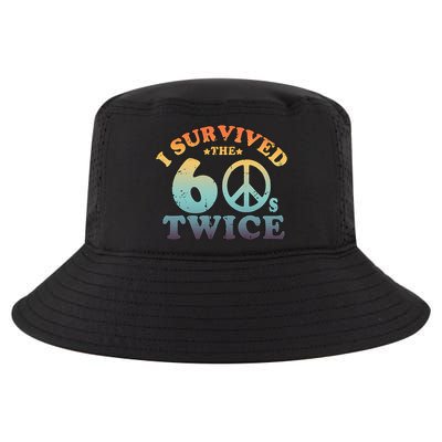 I Survived The Sixties 60s Twice Cool Comfort Performance Bucket Hat