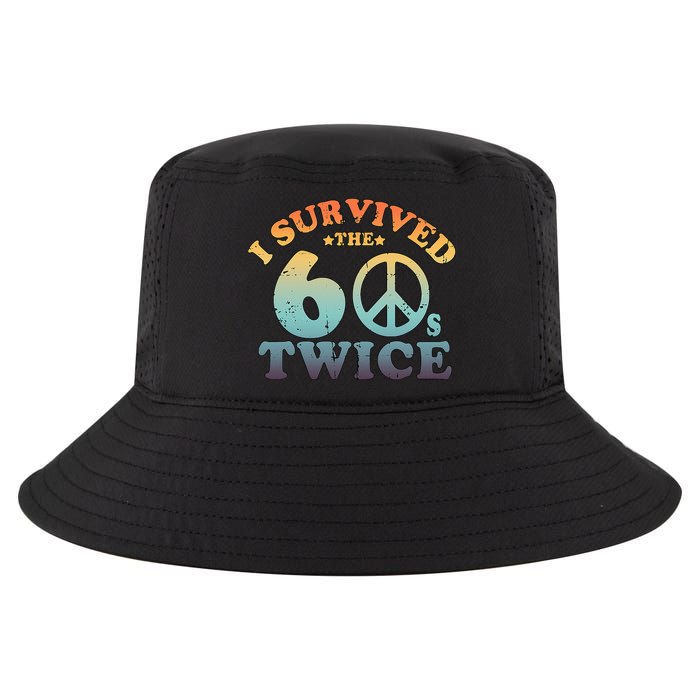 I Survived The Sixties 60s Twice Cool Comfort Performance Bucket Hat