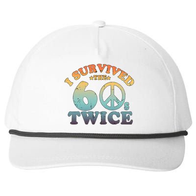 I Survived The Sixties 60s Twice Snapback Five-Panel Rope Hat