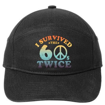 I Survived The Sixties 60s Twice 7-Panel Snapback Hat