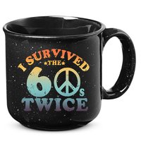 I Survived The Sixties 60s Twice 15oz Campfire Ceramic Mug
