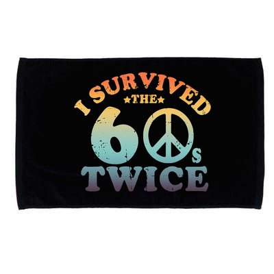 I Survived The Sixties 60s Twice Microfiber Hand Towel