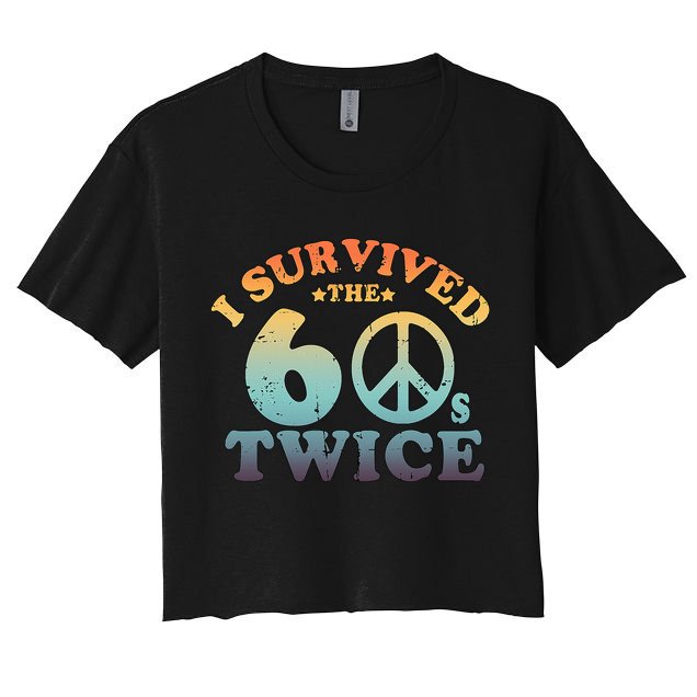 I Survived The Sixties 60s Twice Crop Top