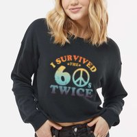 I Survived The Sixties 60s Twice Cropped Pullover Crew