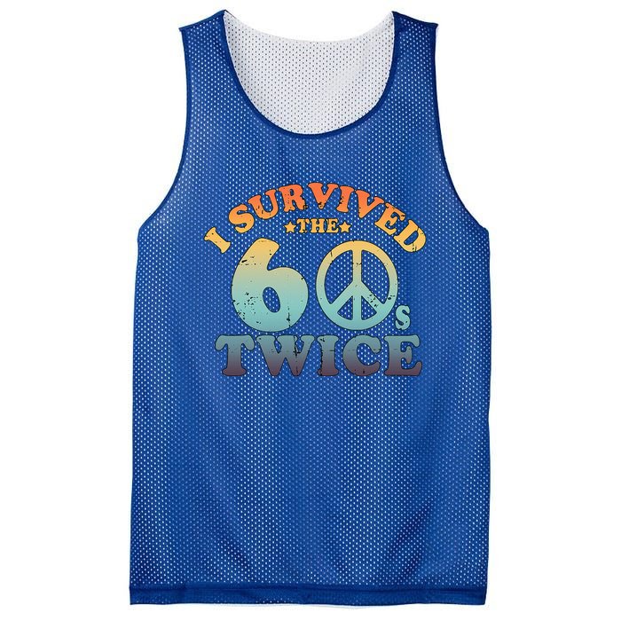 I Survived The Sixties 60s Twice Mesh Reversible Basketball Jersey Tank