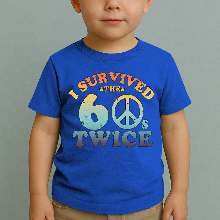 I Survived The Sixties 60s Twice Toddler T-Shirt