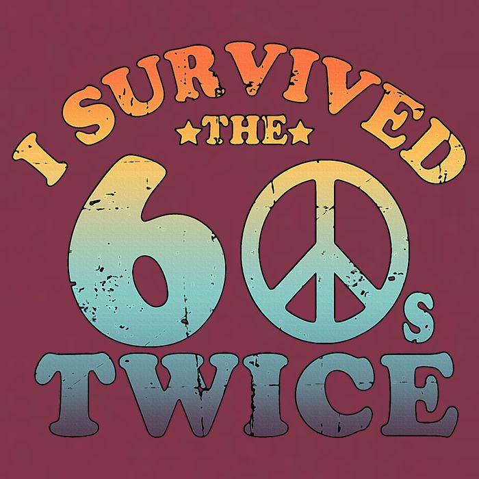 I Survived The Sixties 60s Twice 16oz Travel Tumbler