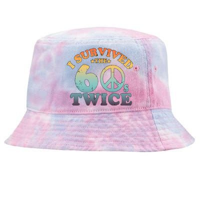 I Survived The Sixties 60s Twice Tie-Dyed Bucket Hat