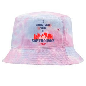 I Survived The Nyc Earthquake 2024 Tie-Dyed Bucket Hat