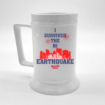 I Survived The Nyc Earthquake 2024 Beer Stein