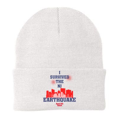 I Survived The Nyc Earthquake 2024 Knit Cap Winter Beanie