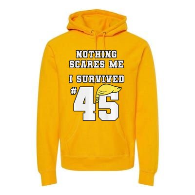 I Survived Trump 45 Nothing Scares Me Kamala Harris 47 Premium Hoodie