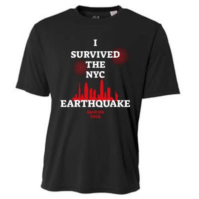 I Survived The Nyc Earthquake 2024 Cooling Performance Crew T-Shirt