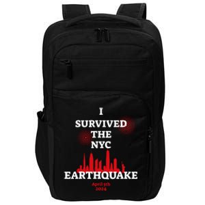 I Survived The Nyc Earthquake 2024 Impact Tech Backpack