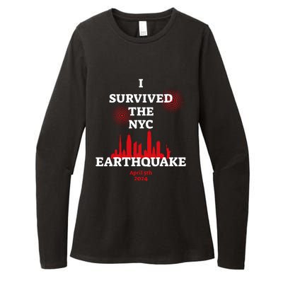 I Survived The Nyc Earthquake 2024 Womens CVC Long Sleeve Shirt