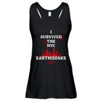 I Survived The Nyc Earthquake 2024 Ladies Essential Flowy Tank