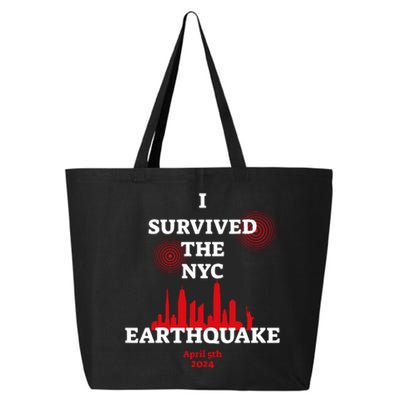 I Survived The Nyc Earthquake 2024 25L Jumbo Tote