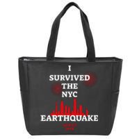 I Survived The Nyc Earthquake 2024 Zip Tote Bag