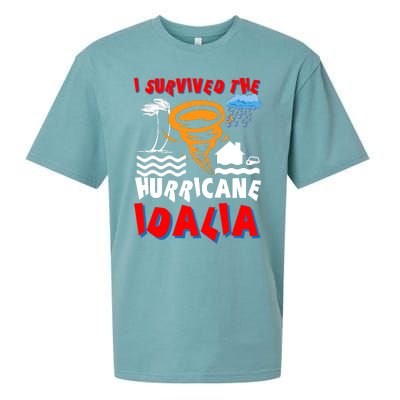 I Survived The Hurricane Idalia Sueded Cloud Jersey T-Shirt