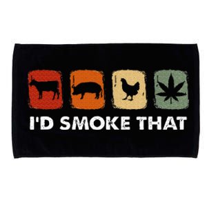 ID Smoke That Funny Marijuana Meat Smoker Microfiber Hand Towel