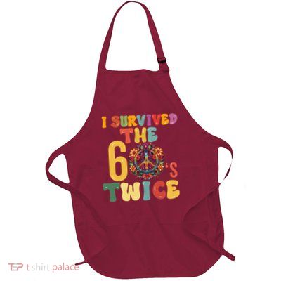 I Survived The 60s Sixties Twice 70th Birthday 60th Full-Length Apron With Pockets