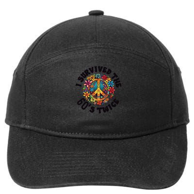 I Survived The 60s Sixties Twice 70th Birthday 60th 7-Panel Snapback Hat