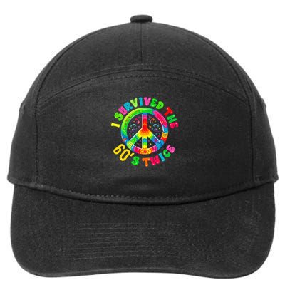 I Survived The 60s Sixties Twice 70th Birthday 60th 7-Panel Snapback Hat