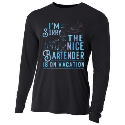 Im Sorry The Nice Bartender Is On Vacation Cooling Performance Long Sleeve Crew