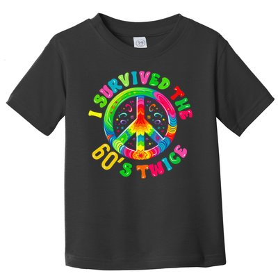 I Survived The 60s Sixties Twice 70th Birthday 60th Toddler T-Shirt