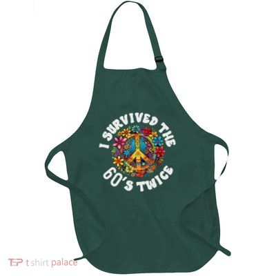 I Survived The 60s Sixties Twice 70th Birthday 60th Full-Length Apron With Pockets