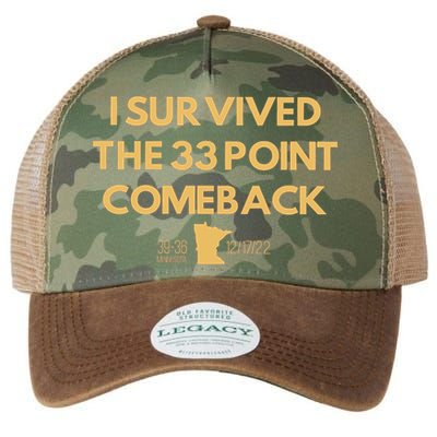 I Survived The 33 Point Comeback Legacy Tie Dye Trucker Hat
