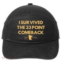 I Survived The 33 Point Comeback 7-Panel Snapback Hat