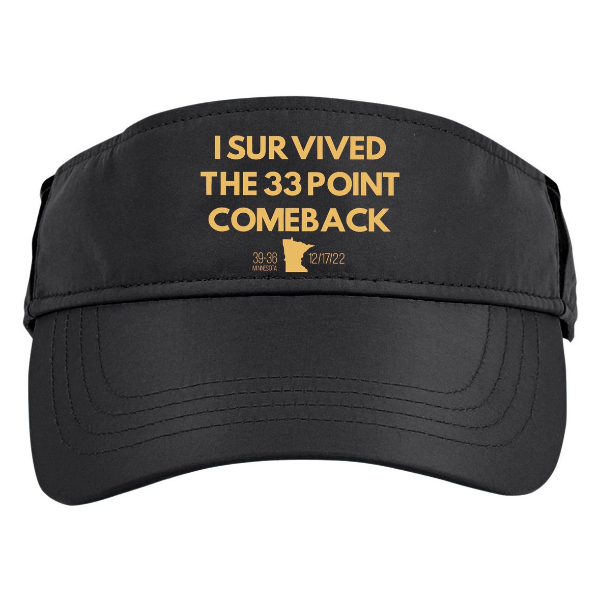 I Survived The 33 Point Comeback Adult Drive Performance Visor