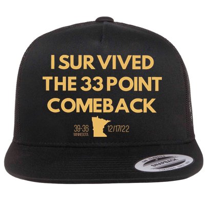 I Survived The 33 Point Comeback Flatbill Hat