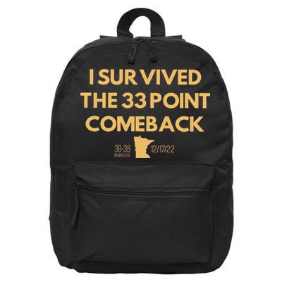 I Survived The 33 Point Comeback 16 in Basic Backpack