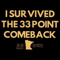 I Survived The 33 Point Comeback Cropped Pullover Crew