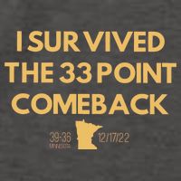 I Survived The 33 Point Comeback Vector Backpack