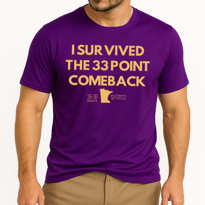 I Survived The 33 Point Comeback Cooling Performance Crew T-Shirt