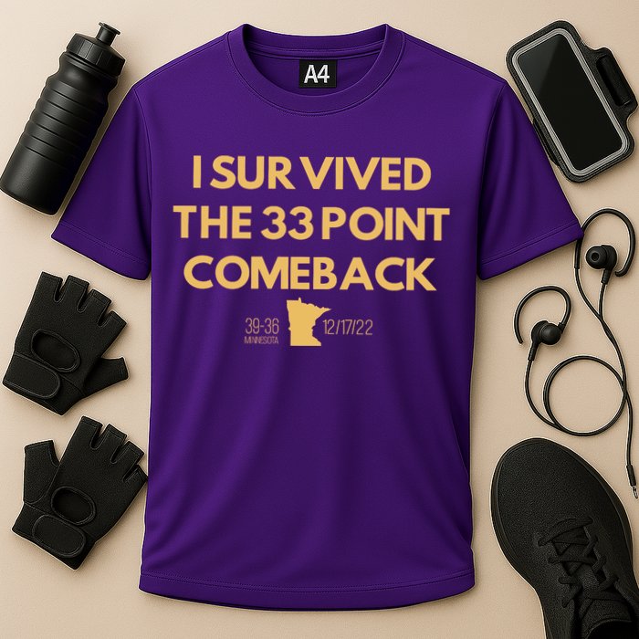 I Survived The 33 Point Comeback Cooling Performance Crew T-Shirt