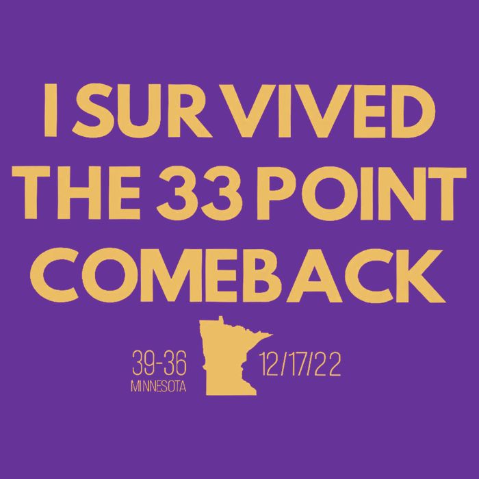 I Survived The 33 Point Comeback Cooling Performance Crew T-Shirt