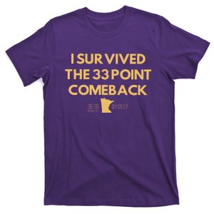 I Survived The 33 Point Comeback T-Shirt