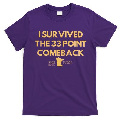 I Survived The 33 Point Comeback T-Shirt