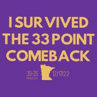 I Survived The 33 Point Comeback Youth Performance Sprint T-Shirt