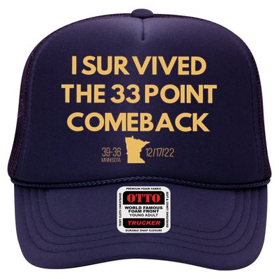 I Survived The 33 Point Comeback Trucker Hat