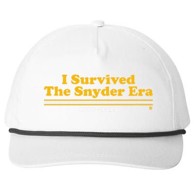 I Survived The Snyder Era Washington D.C. Football Snapback Five-Panel Rope Hat